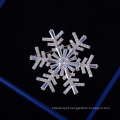 Shangjie OEM Christmas Presente Broches de floco de neve de luxo Broches de zircão de luxo shinestone grandes broches